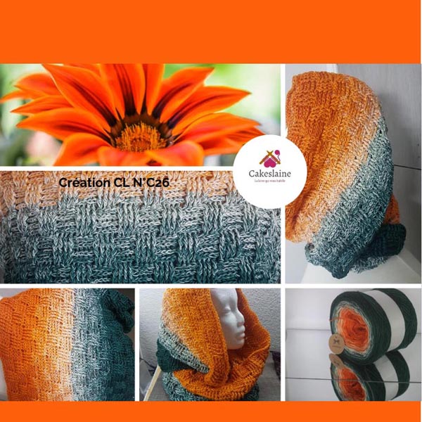 Pelote Cake laine dégradée dans la boutique cakeslaine.com CL N°C26 Crochet & Tricot