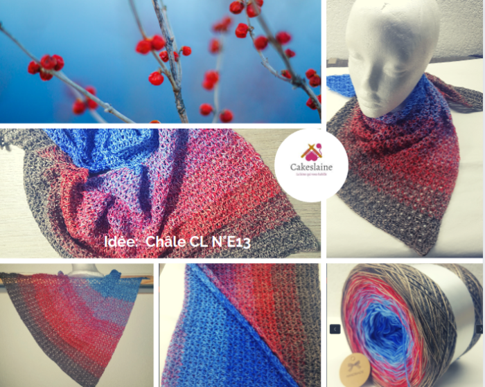 Pelote Cake laine dégradée dans la boutique cakeslaine.com CL N°E13 Crochet & Tricot